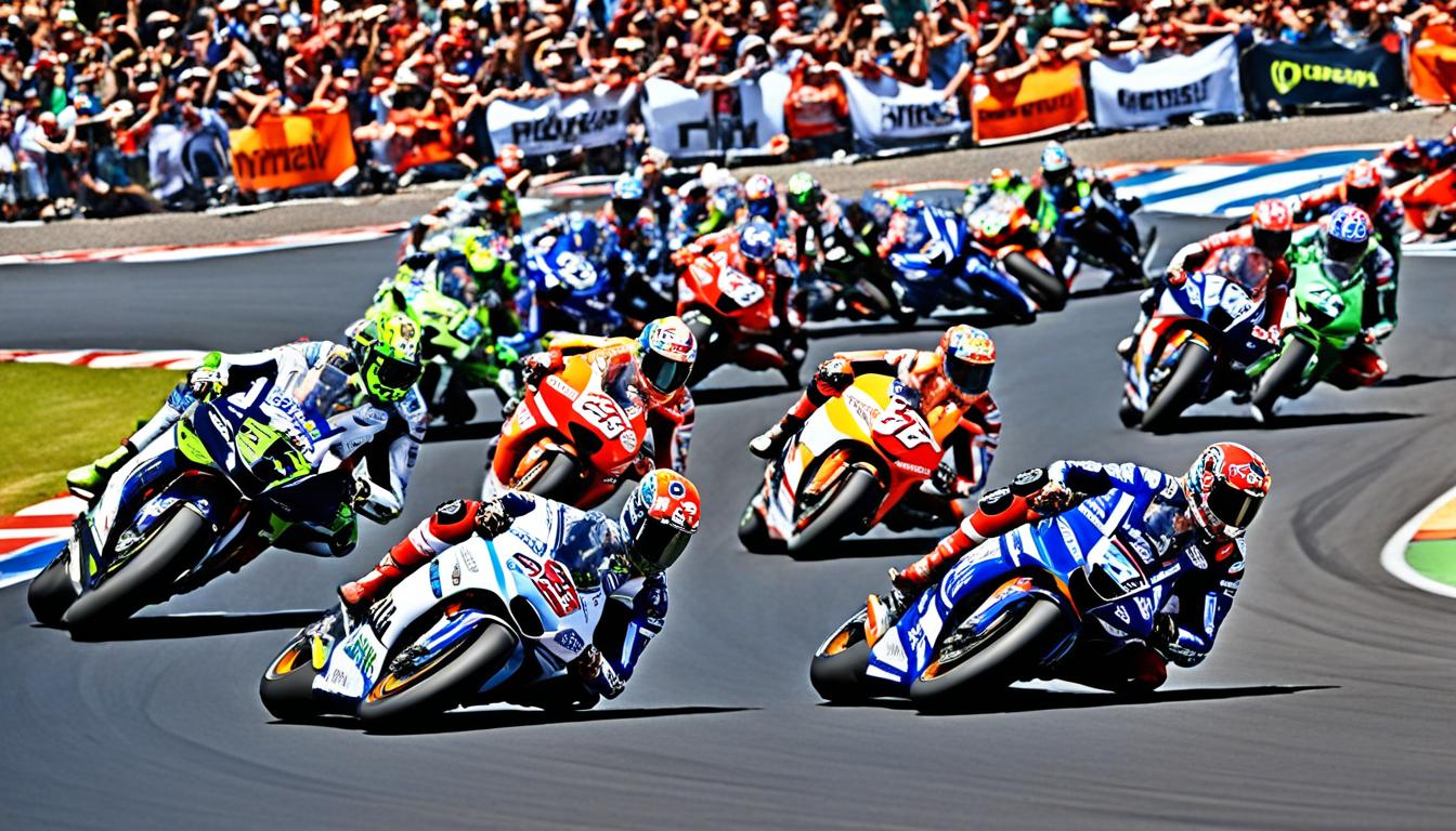 Segudang Aksi di Circuit Racing Moto GP 2023